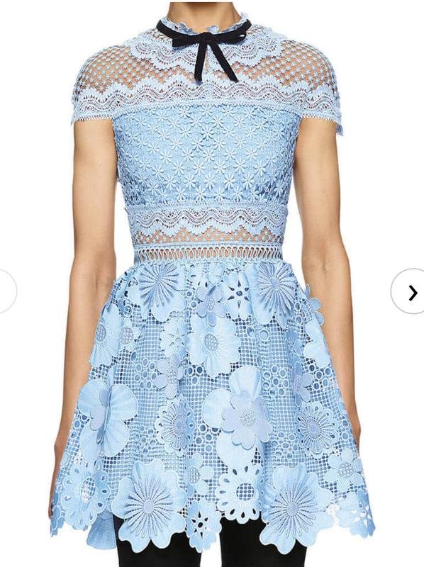 Women Self-Portrait Dress Blue 34 / XS / 42