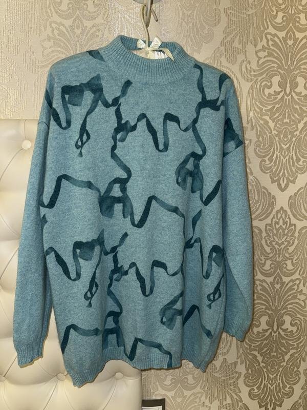 Femme Gran Sasso Pull Turquoise Laine 36 / S / 44