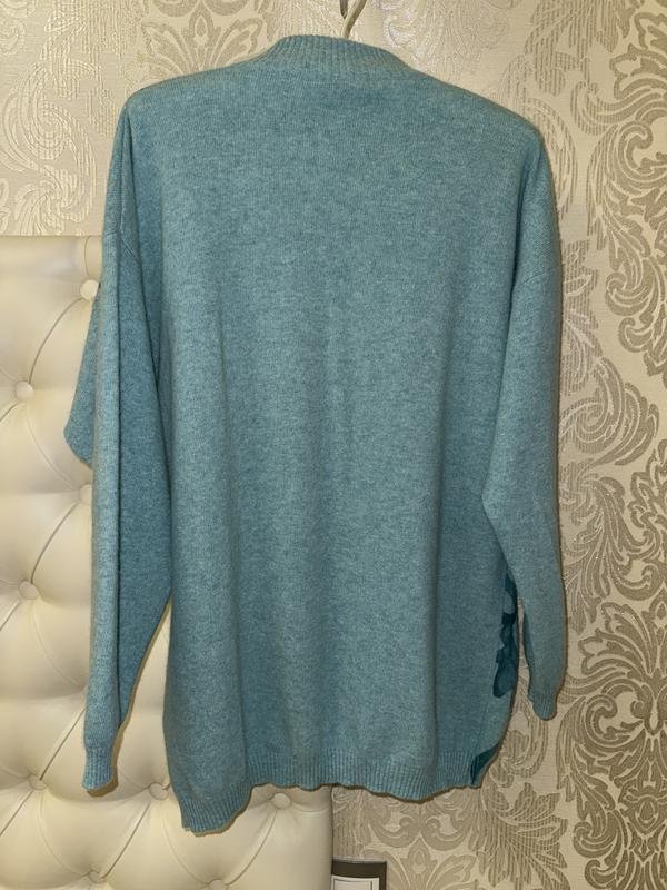 Femme Gran Sasso Pull Turquoise Laine 36 / S / 44
