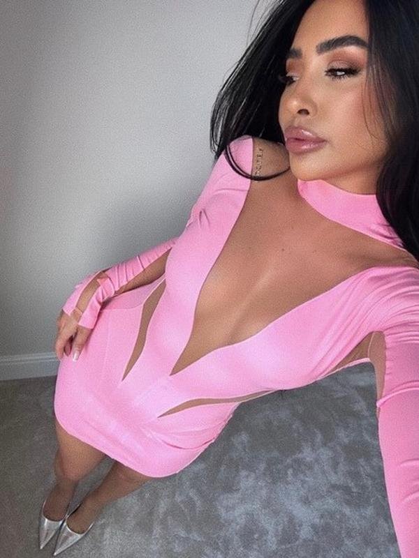 Femme Mugler Robe Rose XS