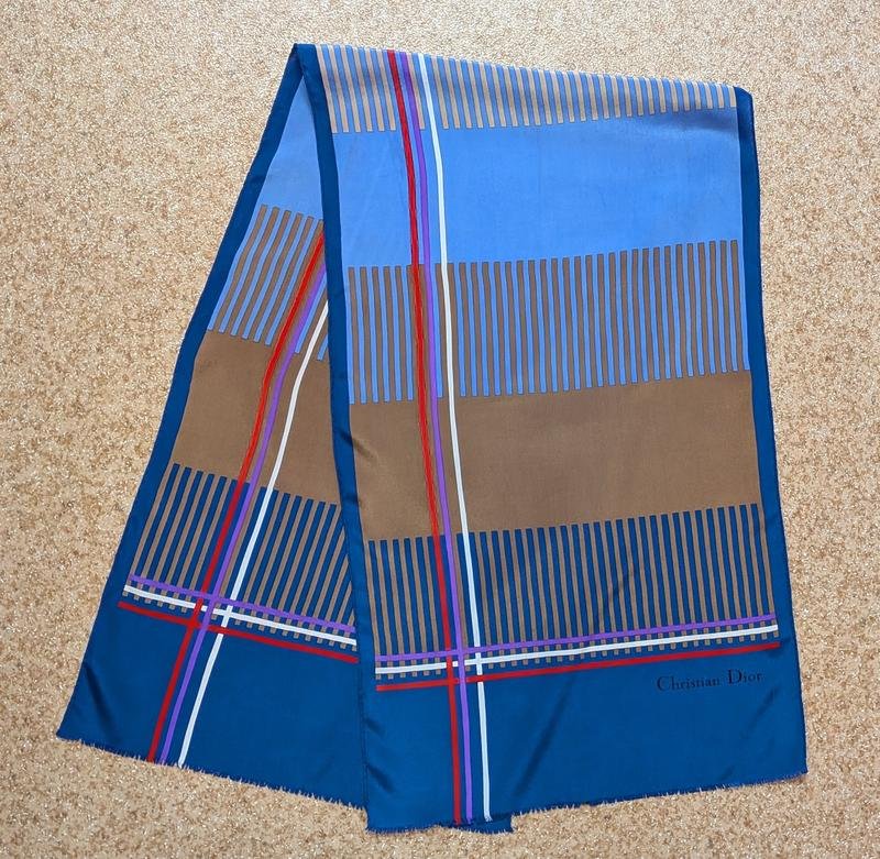 Femme Christian Dior Écharpe Multicolore Soie