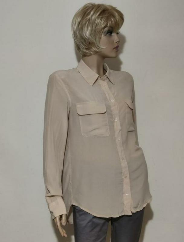 Donna Equipment Camicia Beige Seta 38 / M / 46