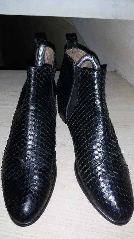 Женские Wonders Ботинки Чёрные Кожа 39.5