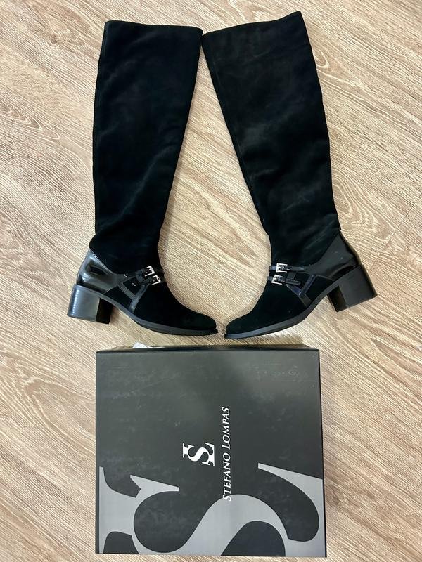 Женские Stefano Lompas Сапоги Чёрный Замша 37