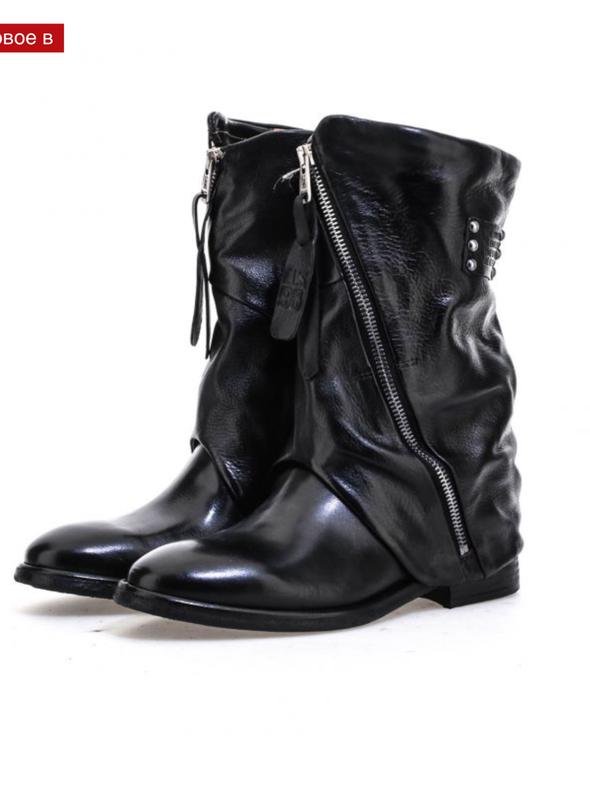 Damen A.S. 98 Stiefel Schwarz Leder 41