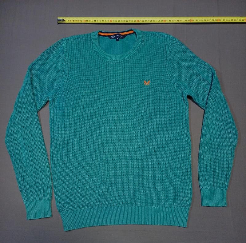 Homme Crew Clothing Pull Vert Coton 40 /L / 48