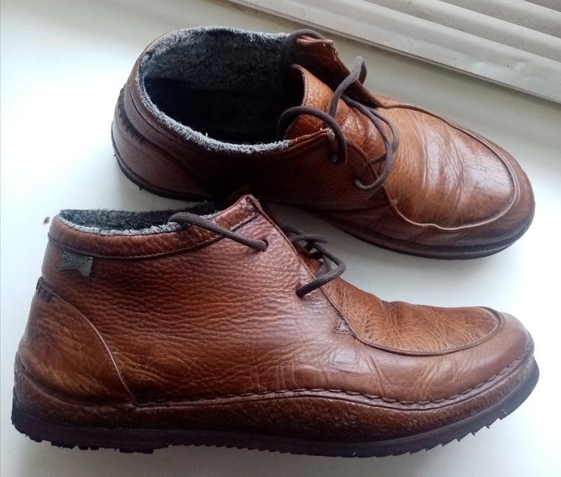 Men Camper Boots Brown Leather 43