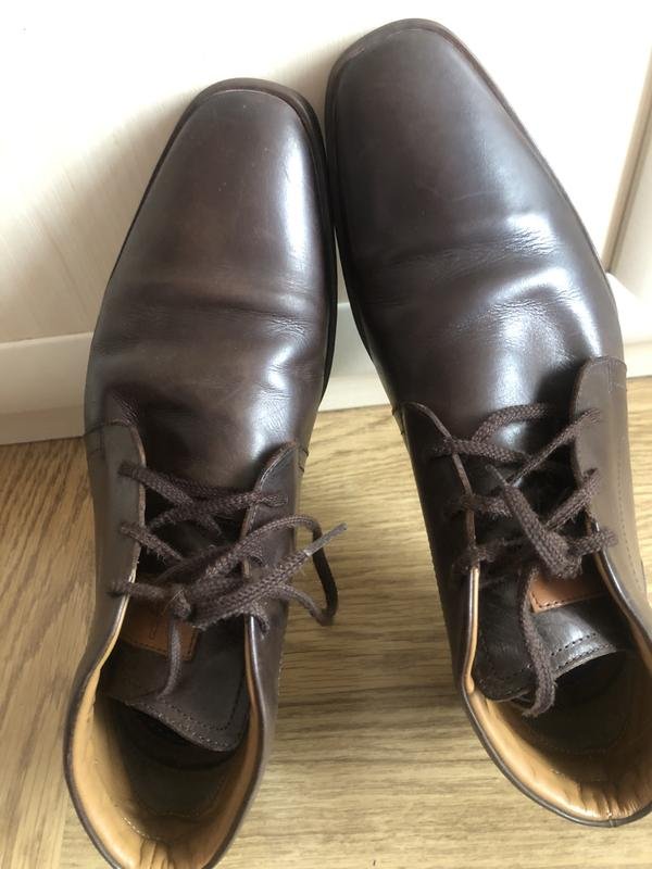 Мужские Floris Van Bommel Ботинки Коричневые Кожа