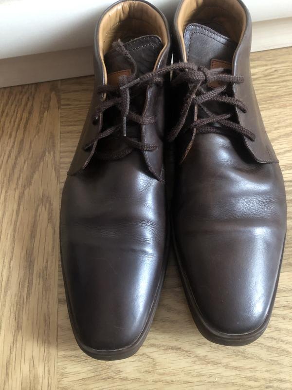 Мужские Floris Van Bommel Ботинки Коричневые Кожа