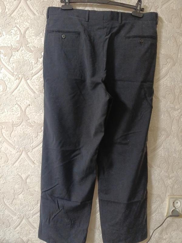 Men Brioni Trousers Black Wool 34 / L / 50