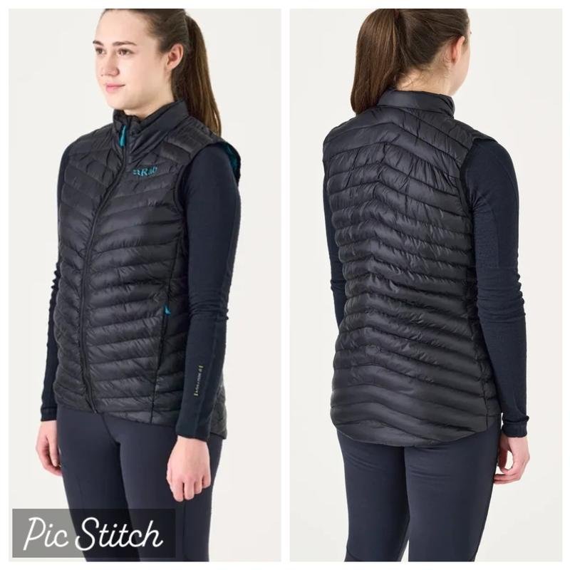 Donna RAB Gilet Nero Nylon 36 / S / 44