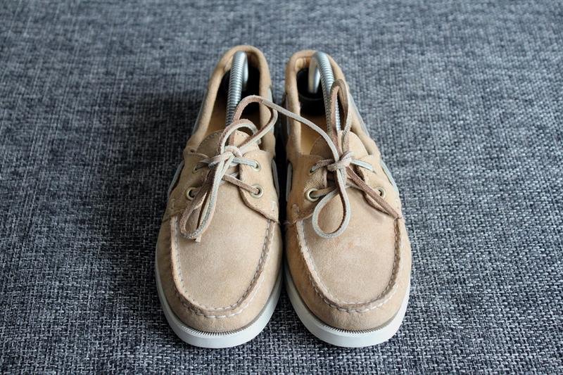 Damen Sebago Slipper Khaki Wildleder 37