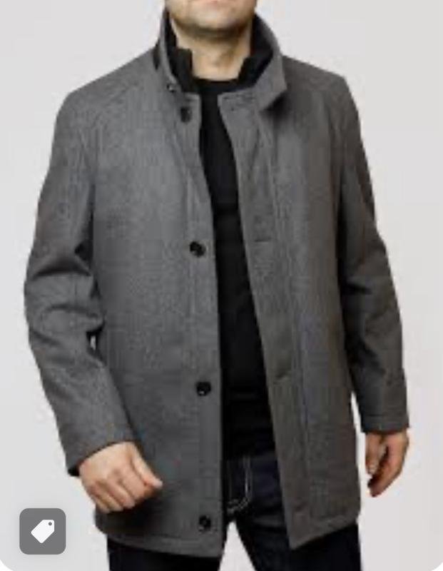 Uomo Pierre Cardin Cappotto Grigio 44 / XXL / 52