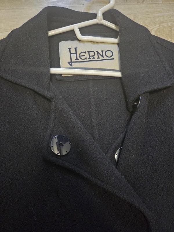 Женское Herno Пальто Чёрный Шерсть 40 / L / 48