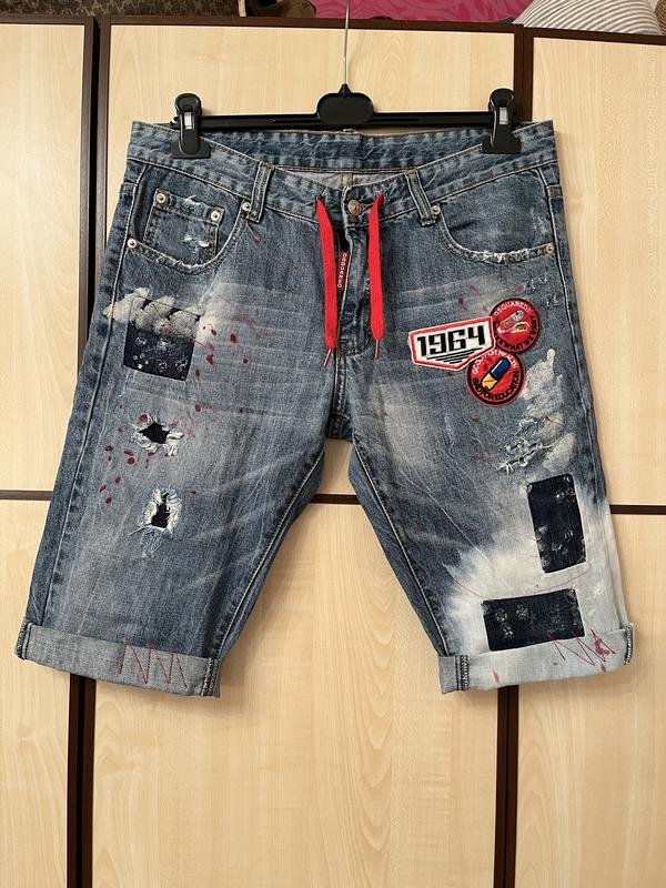 Herren Dsquared² Shorts Marineblau 33 / L / 48