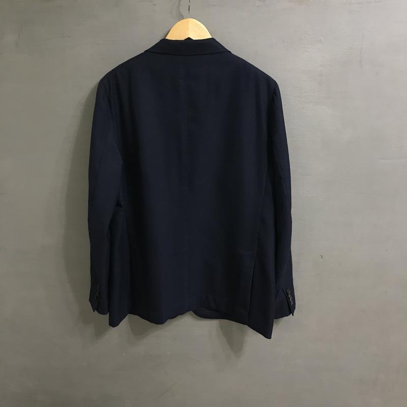 Men Isaia Napoli Blazer Navy Wool 50