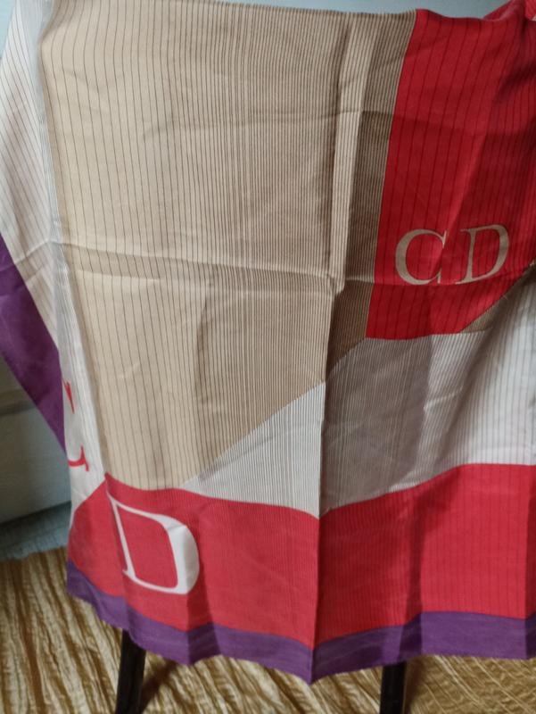 Femme Christian Dior Écharpe Beige Soie