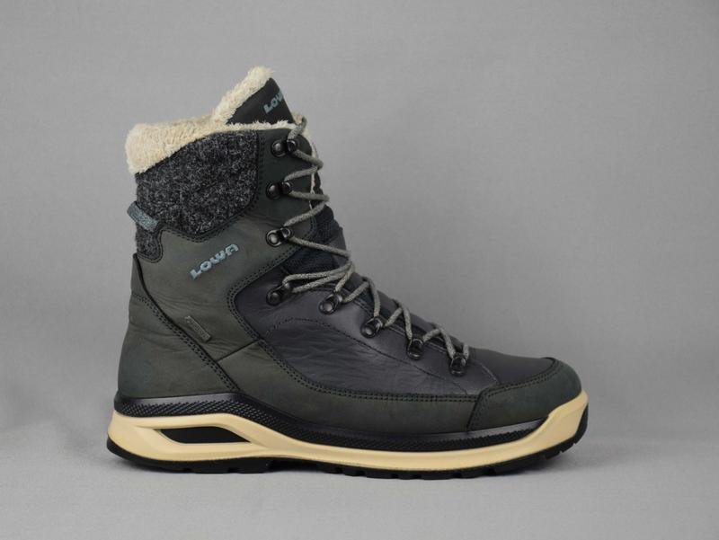 Femme Lowa Bottes Gris Cuir 39.5