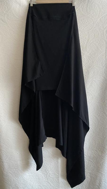 Женская Yohji Yamamoto Юбка Чёрный Вискоза 34