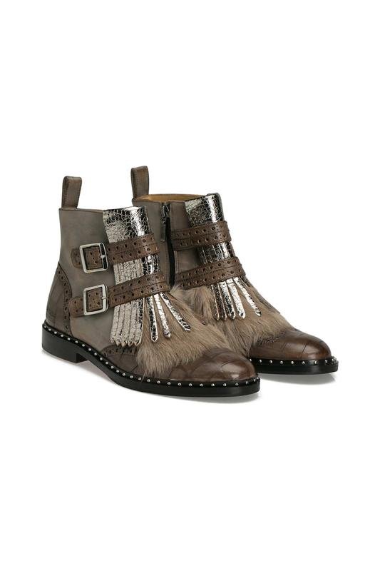 Women Melvin & Hamilton Boots Beige Leather 39