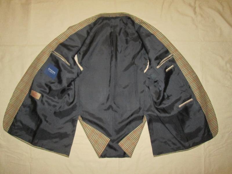 Мужской Luigi Borrelli Пиджак Коричневый Шерсть 42