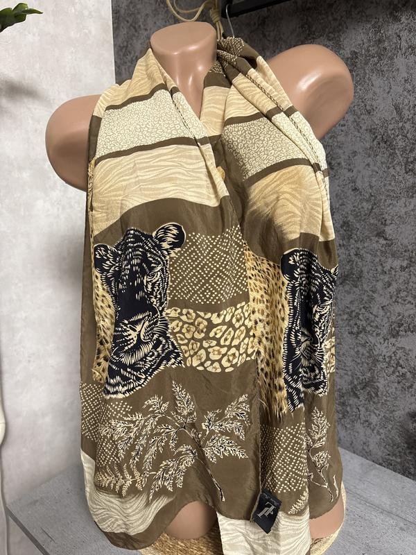 Women J.Lindeberg Scarf Brown Silk