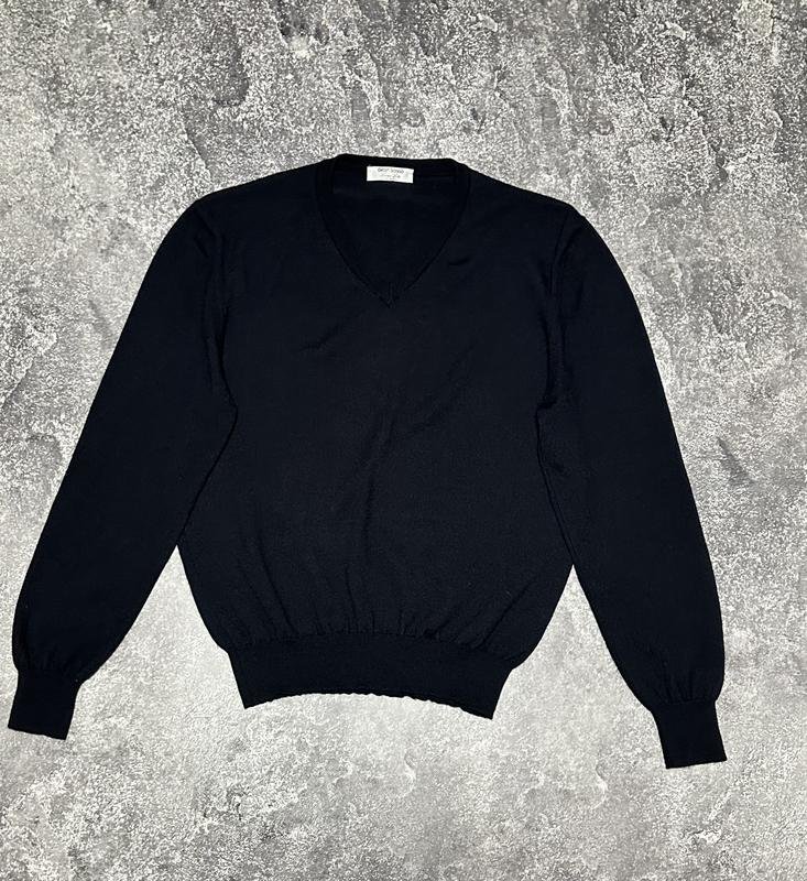 Men Gran Sasso Sweater Navy Wool 38 / M / 46