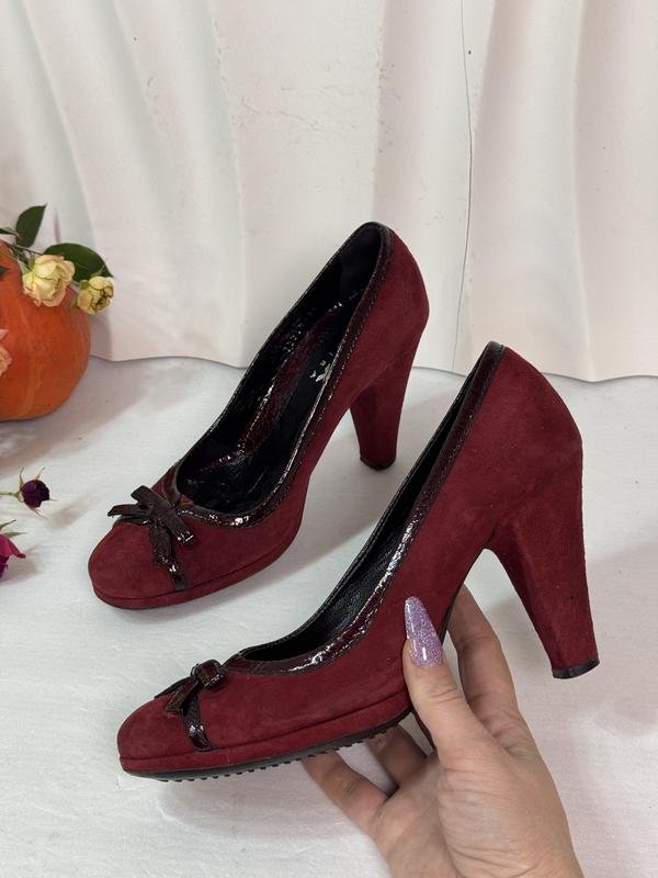 Женские Geox Туфли Бордовые Замша 37