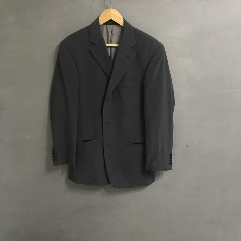 Men Hugo Boss Suit Grey Wool 36 / S / 44