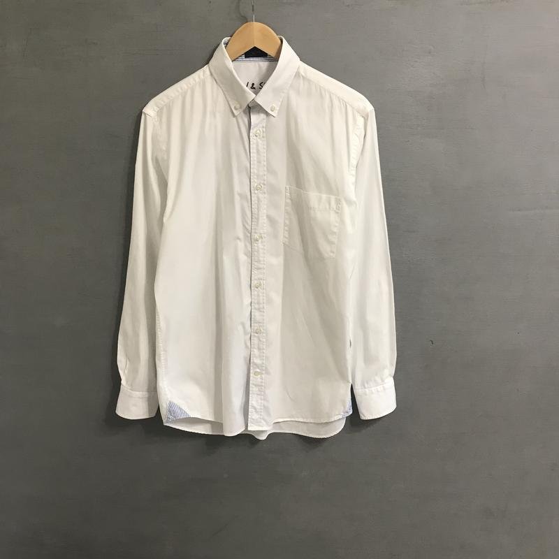 Мужской Paul & Shark Рубашка Белая Хлопок 40 /L /