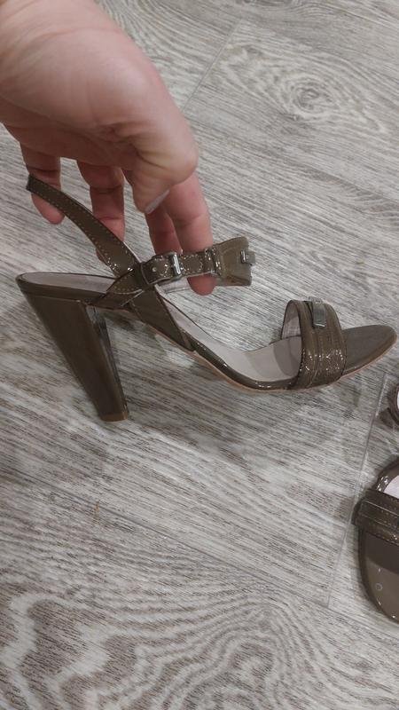 Damen Alberto Zago Absatzschuhe Khaki Leder 38.5