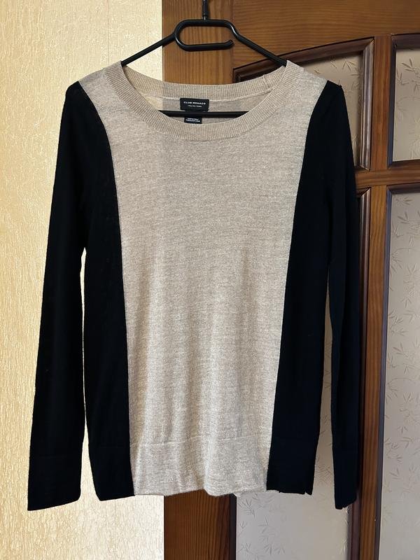 Женский Club Monaco Светер Бежевый Шерсть 36