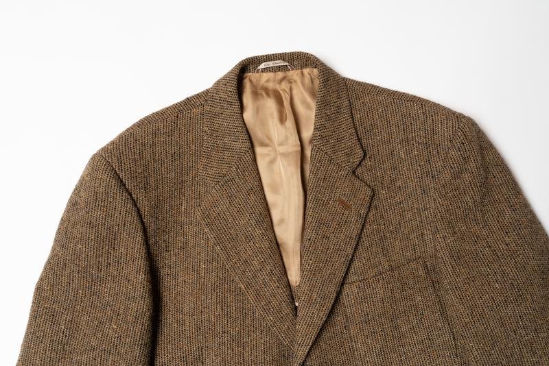 Herren Harris Tweed Sakko Braun Baumwolle 38 / M /