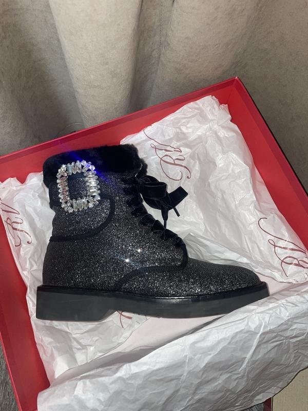 Женские Roger Vivier Черевики Серый 38