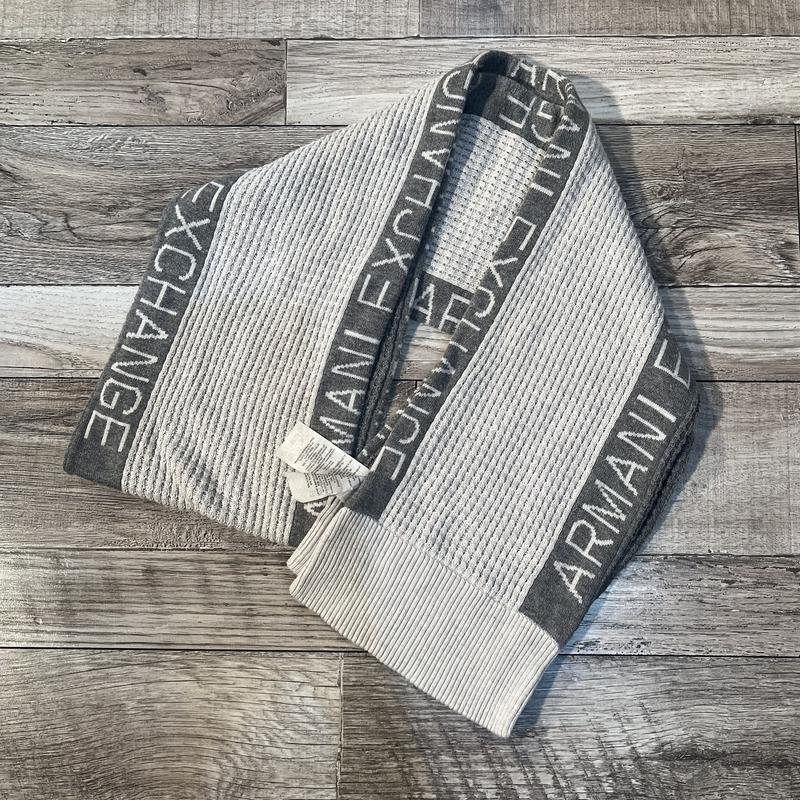 Unisex Armani Exchange Schal Grau