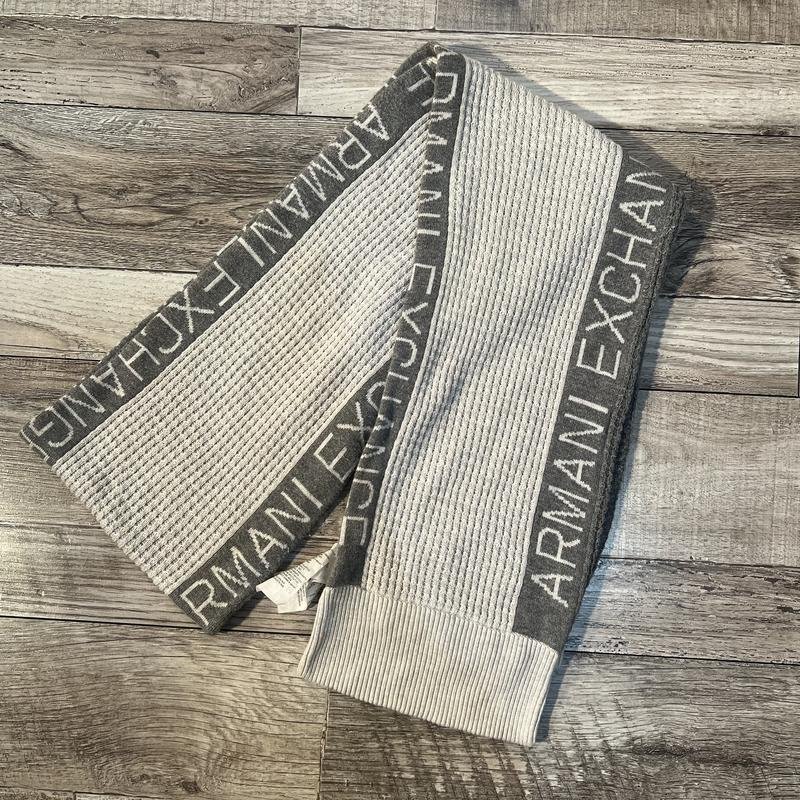 Unisex Armani Exchange Schal Grau