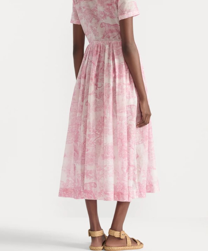 Femme Christian Dior Costume Rose Polyester 36