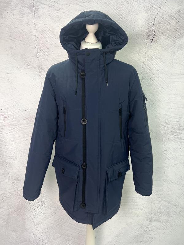 Herren Cole Haan Jacke Marineblau Nylon 38 / M /