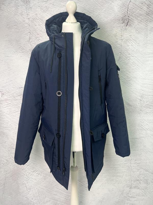 Мужской Cole Haan Куртка Синяя Нейлон 38 / M / 46