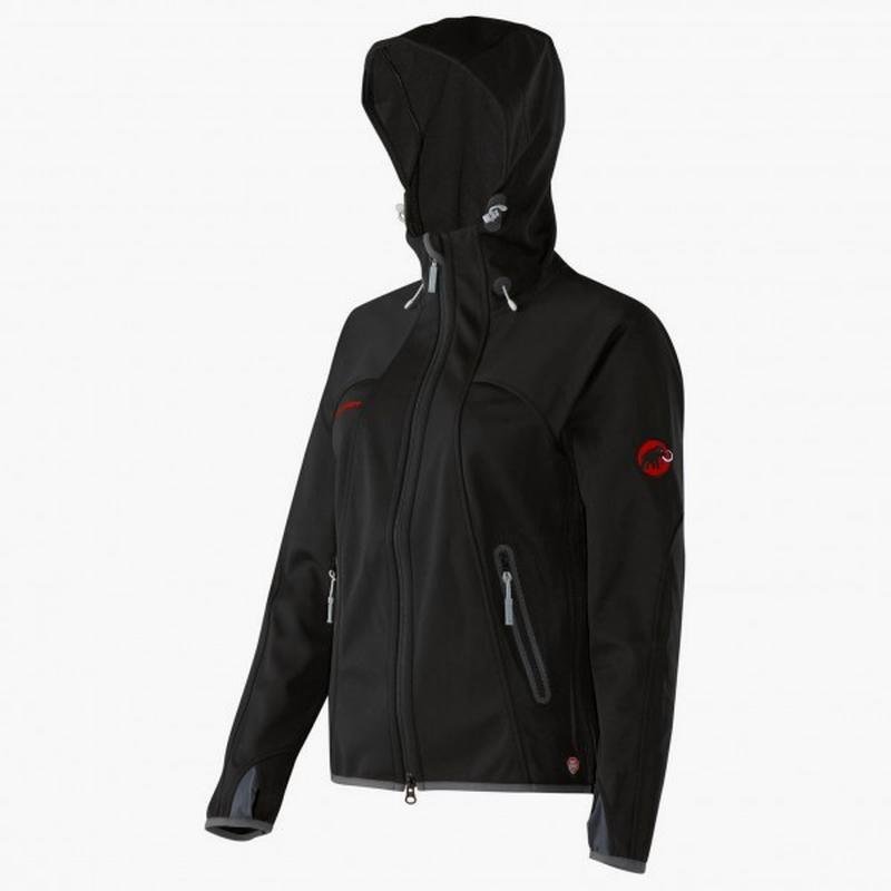 Damen Mammut Jacke Schwarz Softshell 34 / XS / 42