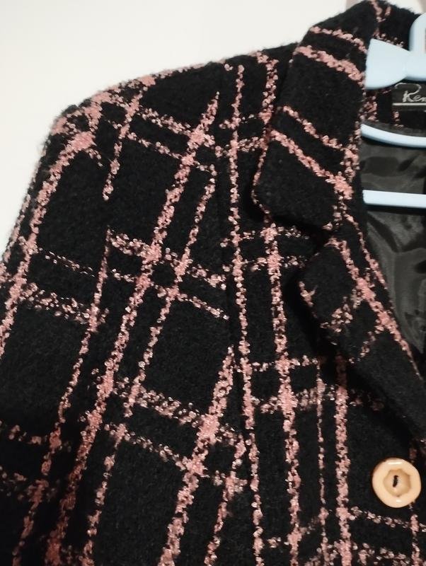 Damen Klassisches Sakko Schwarz Wolle 38