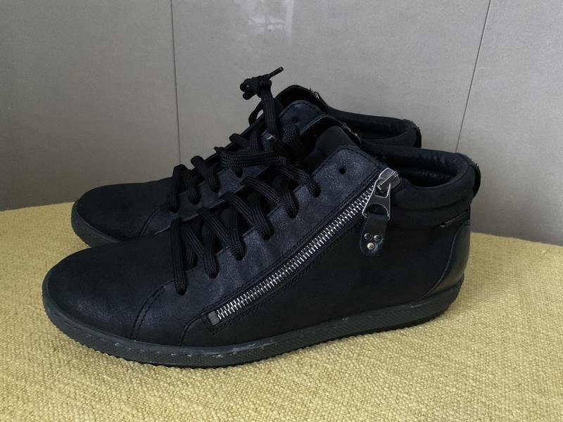 Женские Mephisto Ботинки Чёрные Кожа 39.5