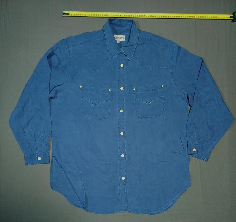 Donna DISMERO Camicia Blu Navy Lyocell 44 / XXL /