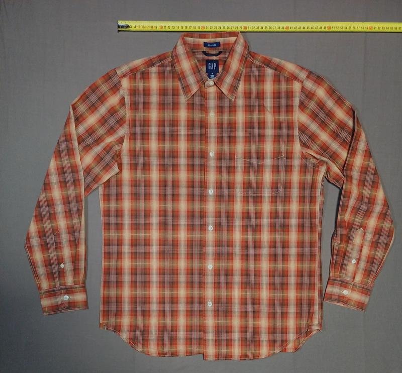 Men GAP Shirt Red Cotton 38 / M / 46