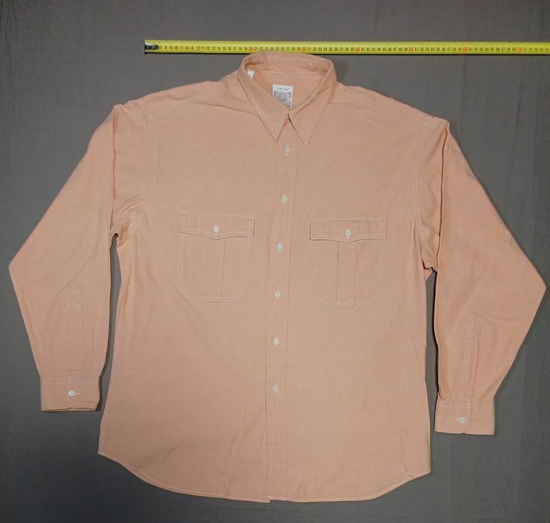 Мужской St Michael Рубашка Бежевый Хлопок 42 / XL