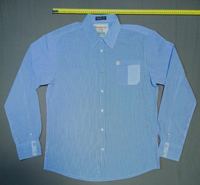 Мужской Scotch&Soda Рубашка Белая Хлопок 42 / XL /
