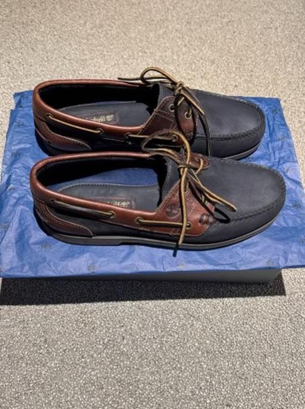 Мужской Timberland Мокасины Тёмно-синий Кожа 40.5