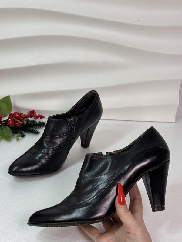 Femme Bata Talons Noir Cuir 38