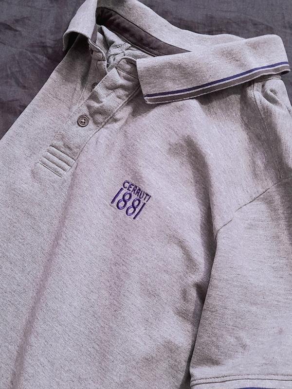Мужская Cerruti 1881 Тенниска Серая Хлопок 42 / XL