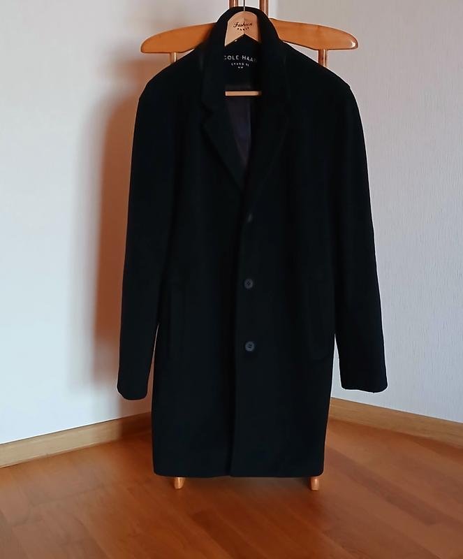 Herren Cole Haan Mantel Marineblau Wolle 38 / M /